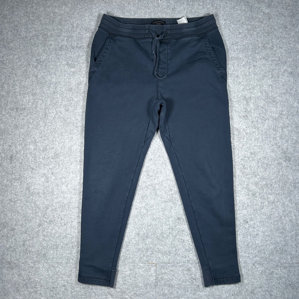 Banana Republic Joggers Mens Medium Navy Blue French Terry Sweatpants